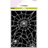 CraftEmotions Mask stencil Halloween spider web A5 Carla Creaties