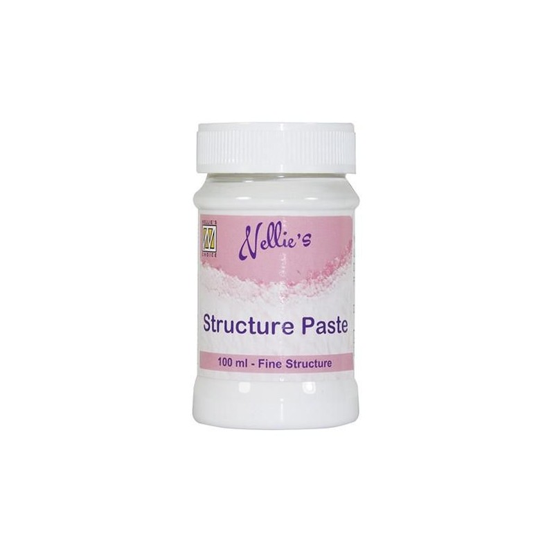 Nellies Choice Mixed Media Structure paste white 100ml