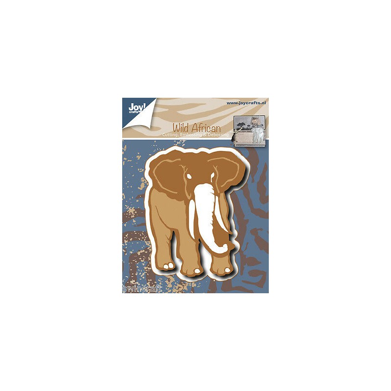 Joy!Crafts •  Die Cut- embosstencil Wils African elephant