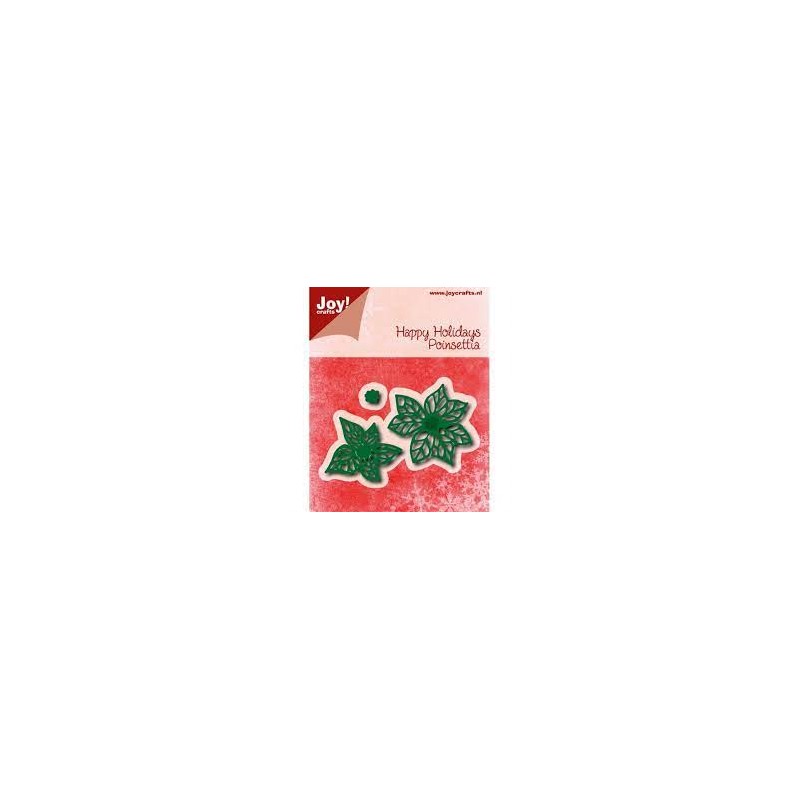 Joy!Crafts •  Die Cut- embosstencil Happy Holidays Poinsettia