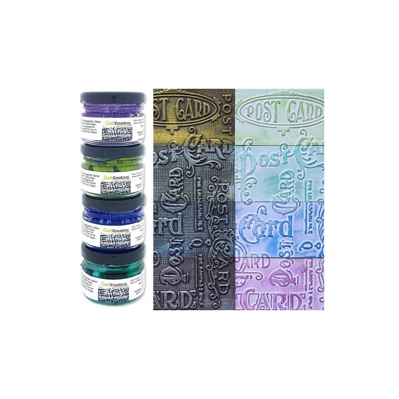CraftEmotions Wax Paste Colored metallic 1 4x20 ml