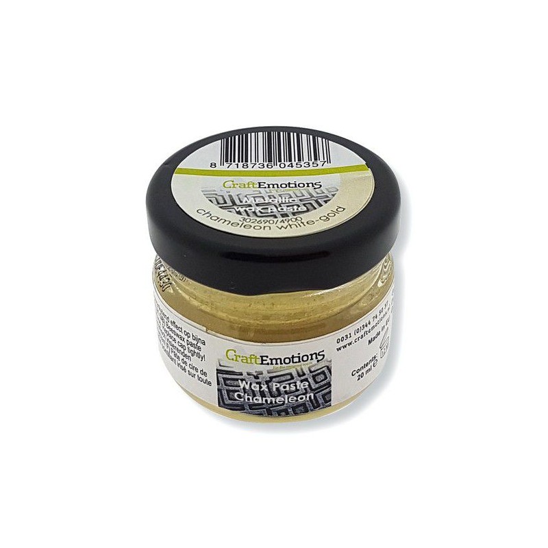 CraftEmotions Wax paste chameleon - white-gold 20 ml