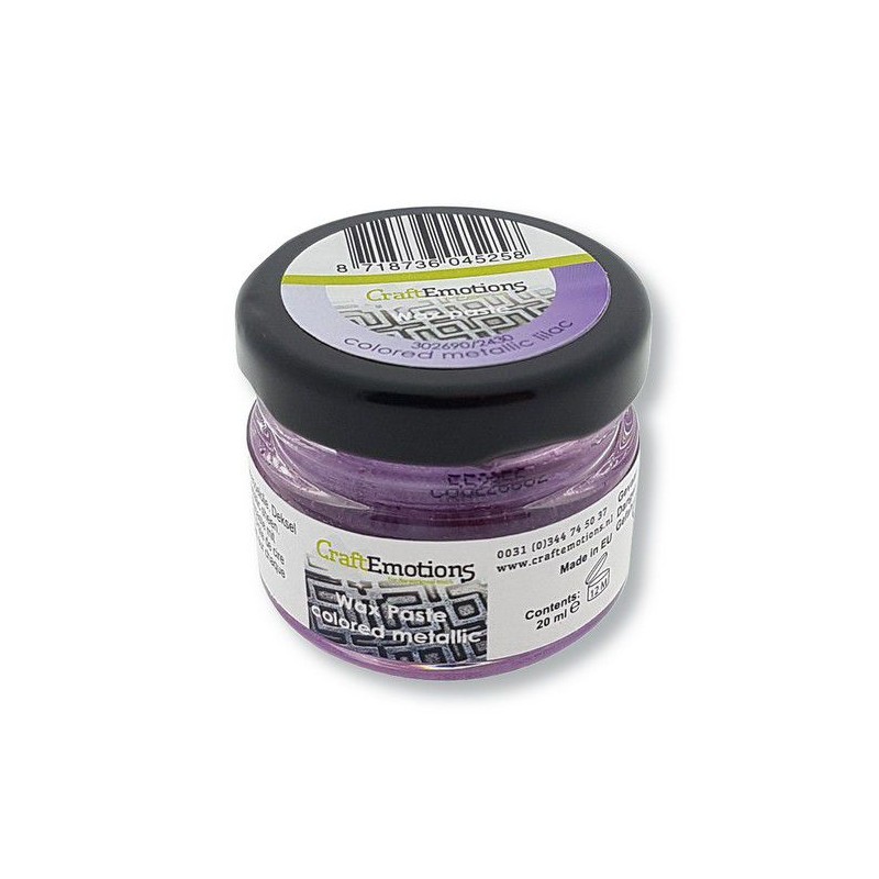 CraftEmotions Wax Paste colored metallic - lilac 20 ml