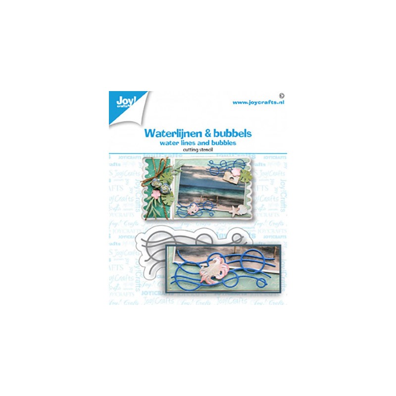 Joy!Crafts •  Die Cut- embosstencil Water lines & bubbles