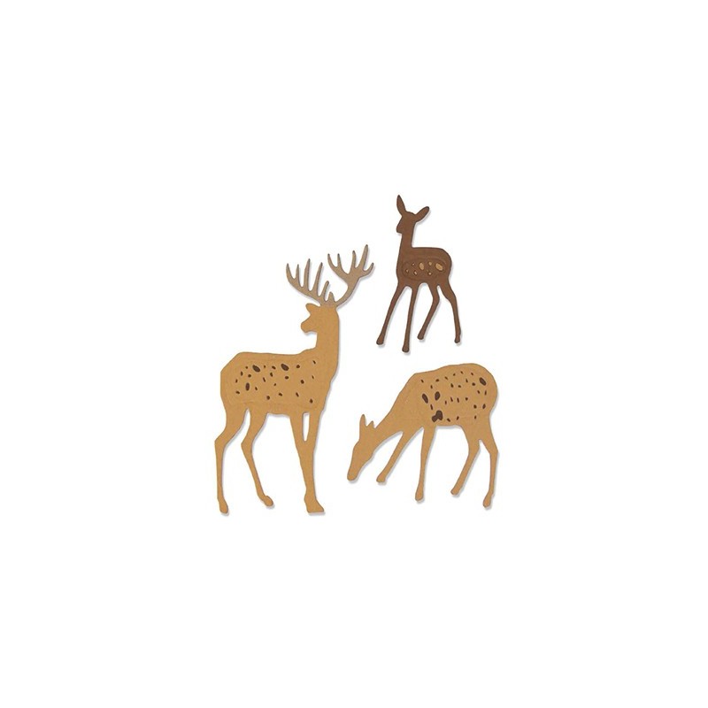Sizzix Thinlits Die Set 6PK - Woodland Deer
