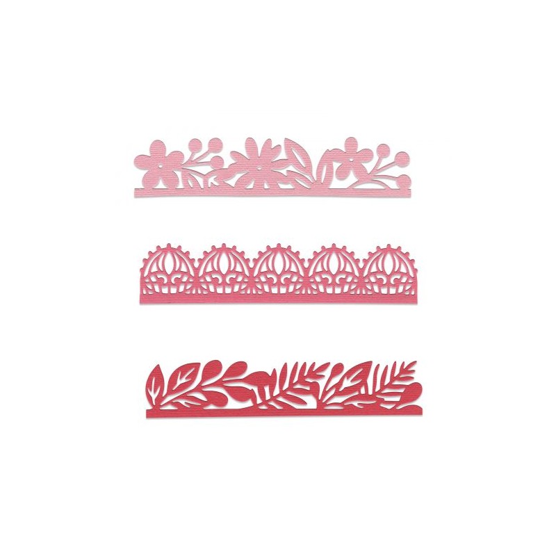 Sizzix Thinlits Die set - 3PK Decorative Edges  Katelyn Lizardi