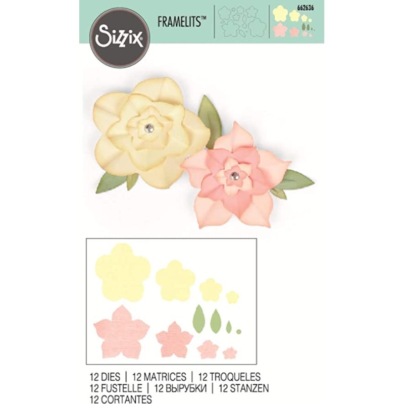 Sizzix Framelits Die Set 12PK - Floral Frames