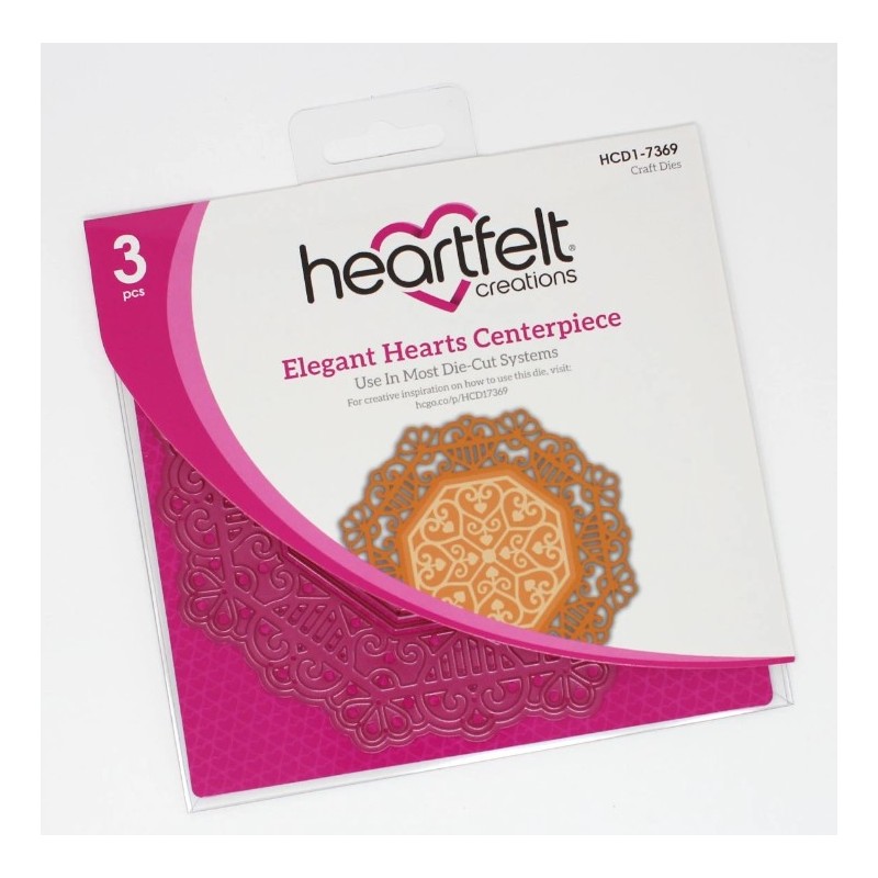 Heartfelt Elegant Hearts Centerpiece Die HCD1-7369