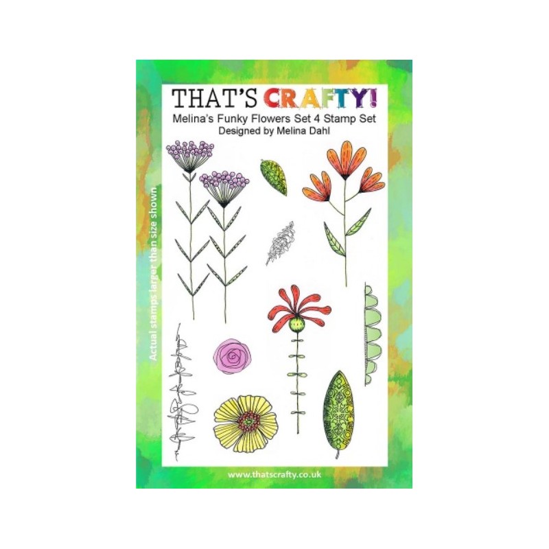 copy of That's Crafty! Clear Stamp Set - Bubbles and Flowers