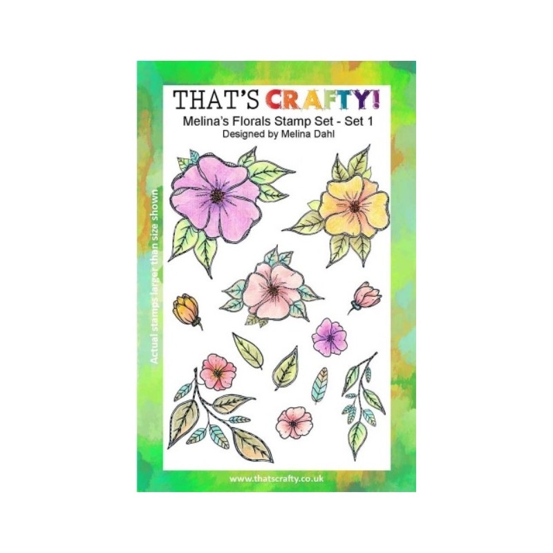 That's Crafty! Clear Stamp Set - Melina's Florals Set 1 Malina Dahl