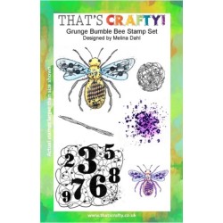 That's Crafty! Clear Stamp Set - Grunge Bumble Bee Malina Dahl