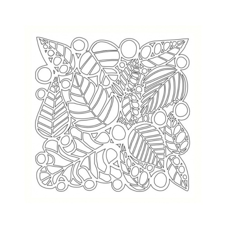 That's Crafty! 6ins x 6ins Mask - Leaves