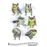 Katzelkraft Unmounted Rubber Stamp Set - Les Chouettes - KTZ237