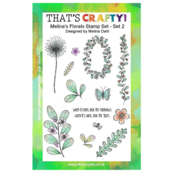 That's Crafty! Clearstamp A5 - Florals Set 2 Melina Dahl