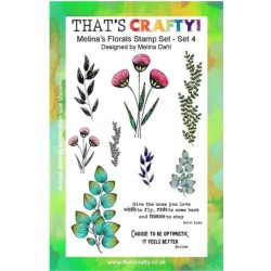 That's Crafty! Clearstamp A5 - Florals Set 4 Melin Dahl