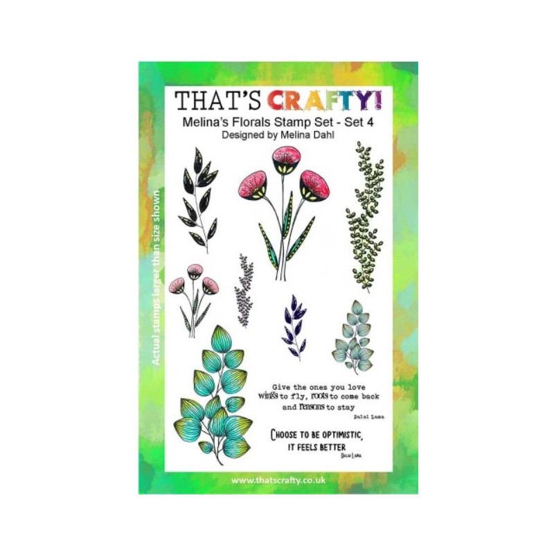 That's Crafty! Clearstamp A5 - Florals Set 4 Melin Dahl