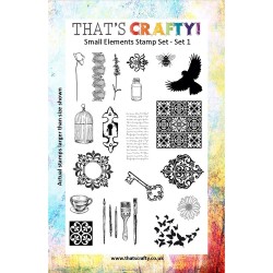 That's Crafty! Clearstamp A5 - Small Elements - Set 1