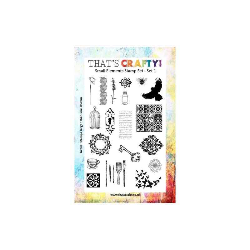 That`s Crafty! Clearstamp A5 - Small Elements - Set 1