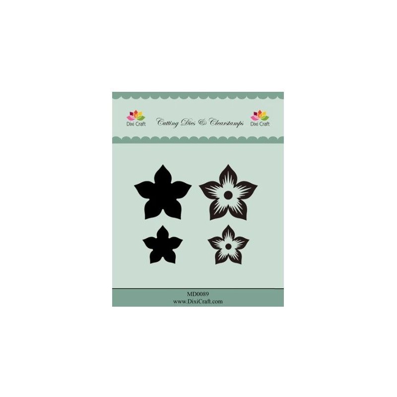 DIXI CRAFT DIES & CLEARSTAMP “FLOWER (4 PCS)”