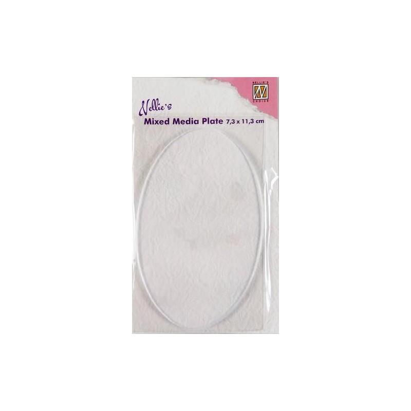 Nellies Choice Gelplate oval 7,3x11,3cm NMMP004