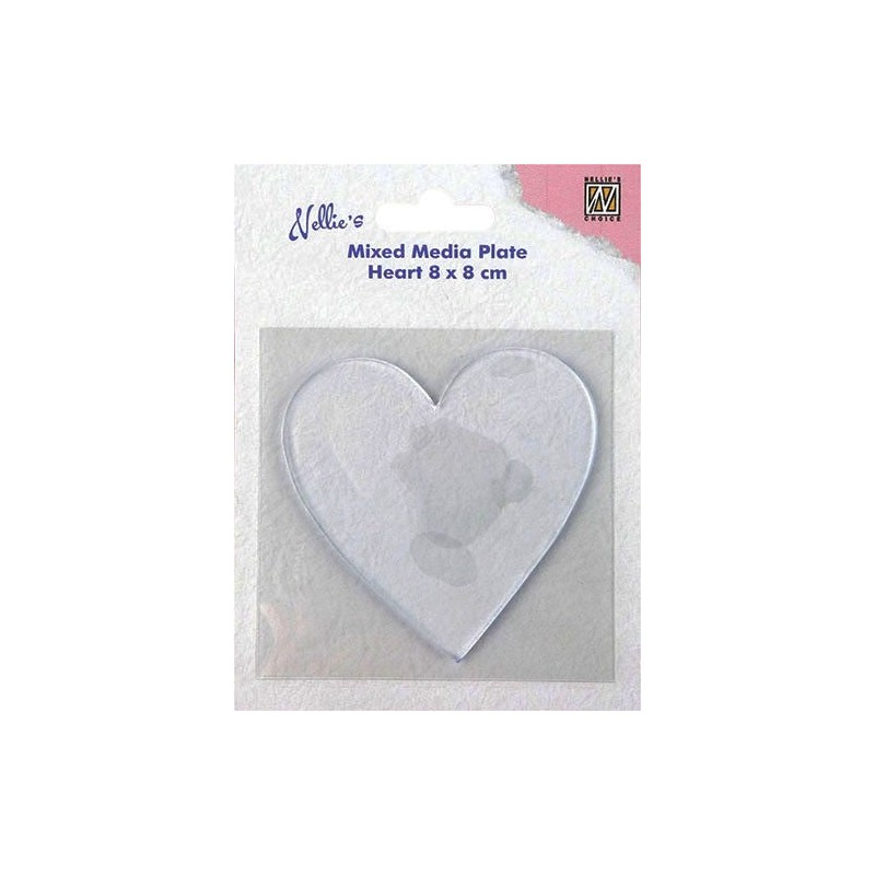 Nellies Choice Gelplate Heart 8 cm NMMP006