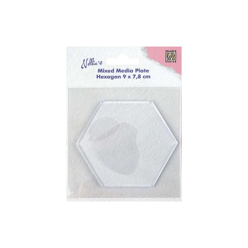 Nellies Choice Gelplate Hexagon-shape NMMP008 90x78mm