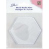 Nellies Choice Gelplate Hexagon-shape NMMP008 90x78mm