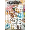 AALL & Create Stencil Flagstone Figures  20x15cm Autour de Mwa