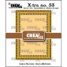 Crealies Xtra no. 53 ATC Dies 2 st Cross Stitch CLXtra53 63,5x88,9mm