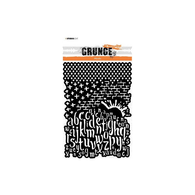 Studio Light Mask Stencil Grunge Collection nr.98 SL-GR-MASK98 210x148mm