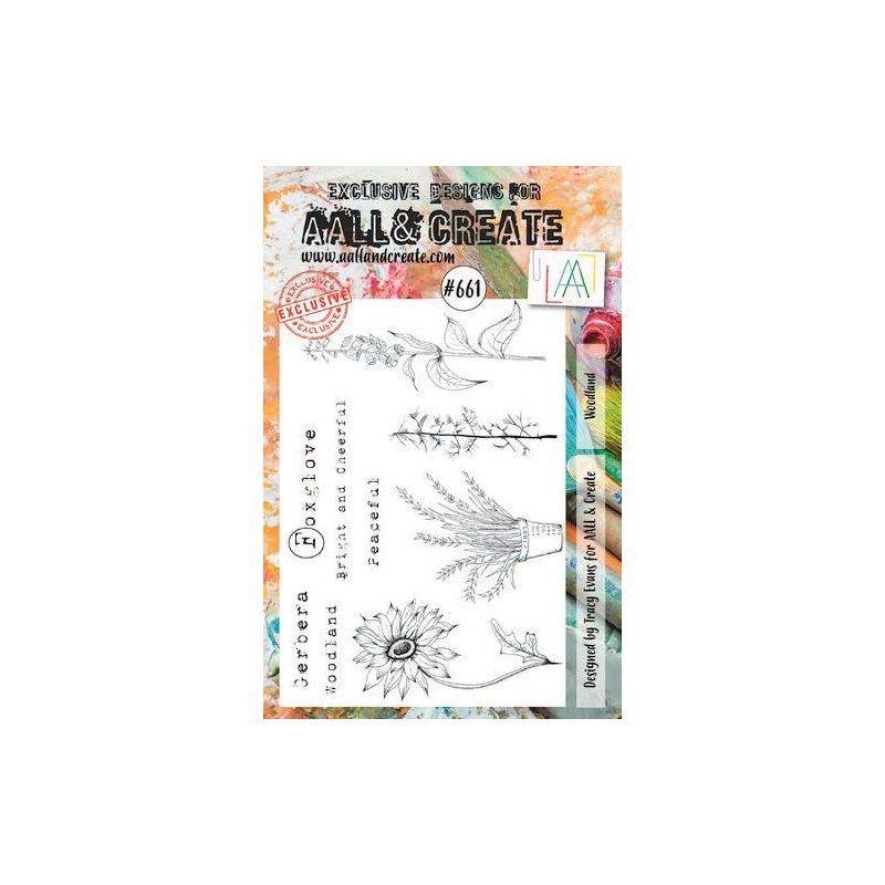 copy of AALL & Create Stamp Worded petals  14,6x20cm