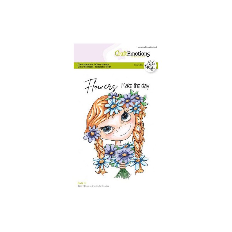 CraftEmotions clearstamps A6 - Kate 3 (Eng) Carla Creaties