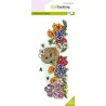 CraftEmotions clearstamps Slimline - Primrose with beehive GB Dimensional stamp