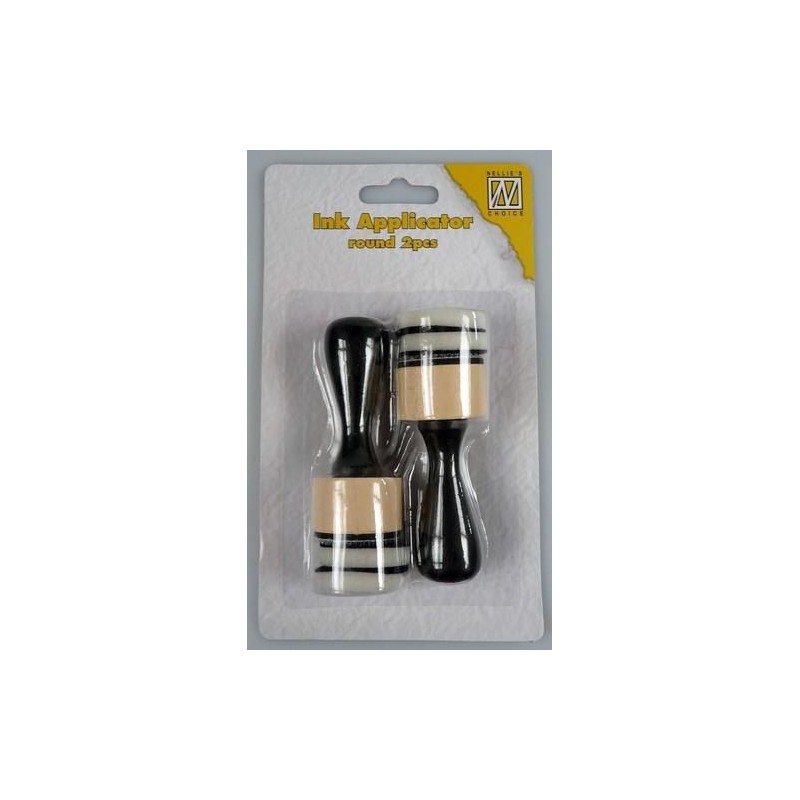 Nellies Choice Ink applicator round (2 appl. + 4 foam) IAP003