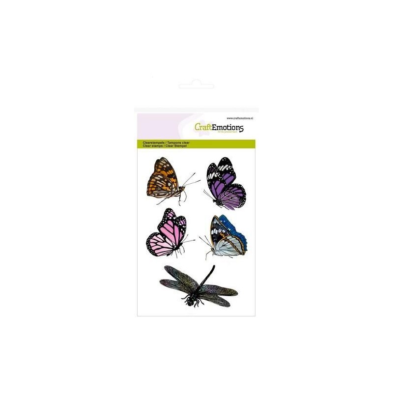 CraftE Clearstamps A6 Butterflies, dragonfly