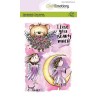 CraftEmotions clearstamps A6 - Angel & Bear 2 Carla Creaties