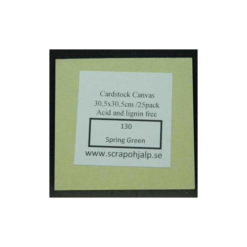 Scrap & Hjälp Cardstock Spring Green 12"x12" 25 pack eller styckvis SoH130