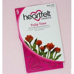 Heartfelt "PAKET" Tulip Time Die , Stamp , Mold