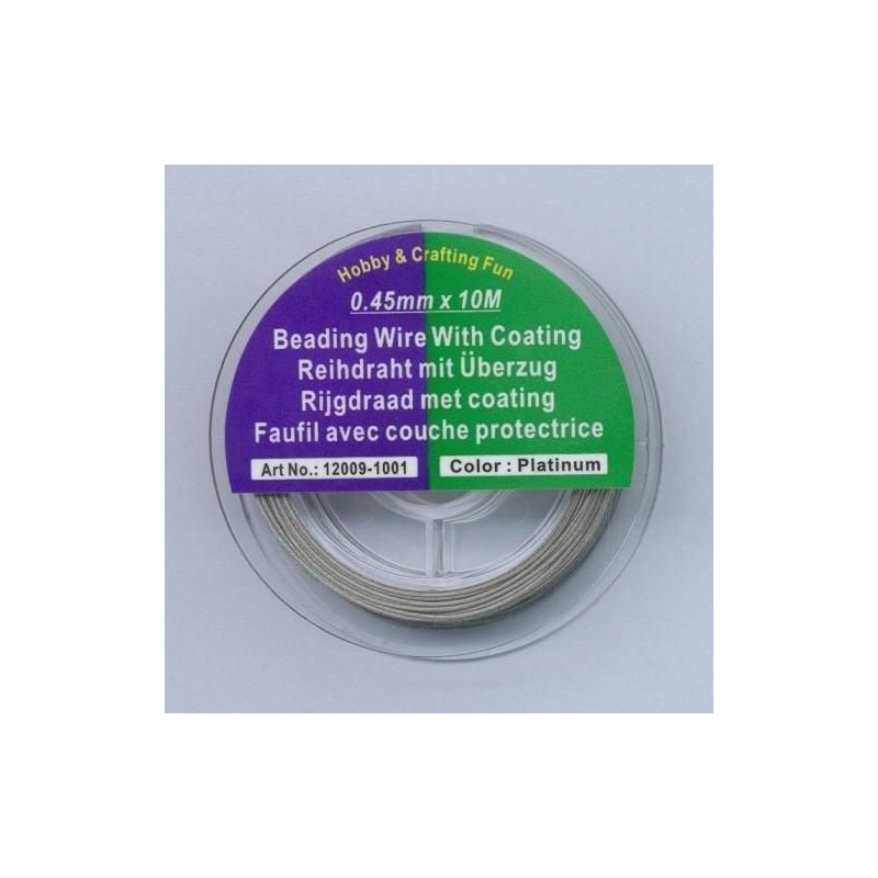copy of Beading wire with coating platinum 10MT 12009-1001