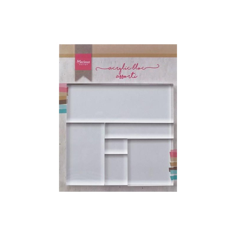 Marianne D Tools Acrylic stamp bloc set 6 pcs LR0013