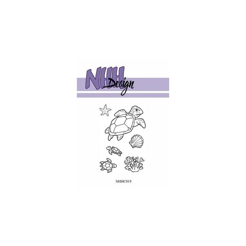 NHH Design Clearstamp "sköldpaddor set" NHHC019