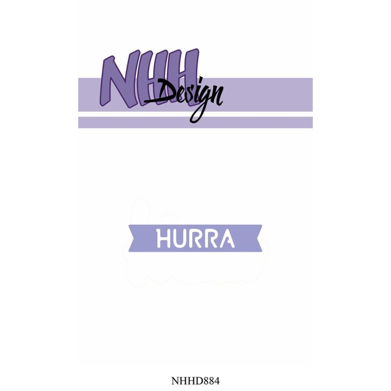 NHH Design Die - Hurraskylt 5,4x1,3 cm