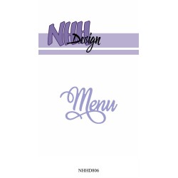 NHH Design Dies "Menu" NHHD806