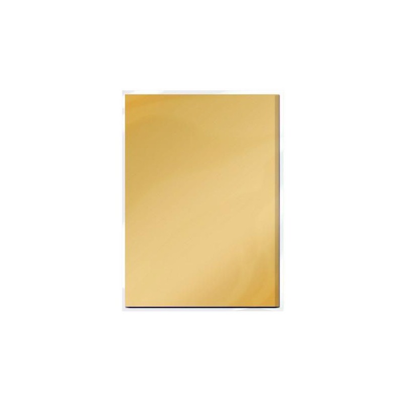 Tonic Studios mirror card - satin - A4 x5 honey gold  9472E