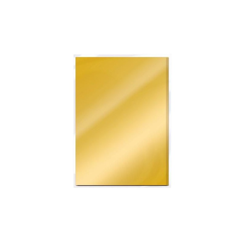 Tonic Studios mirror card - satin - A4 x5 gold pearl  9466E