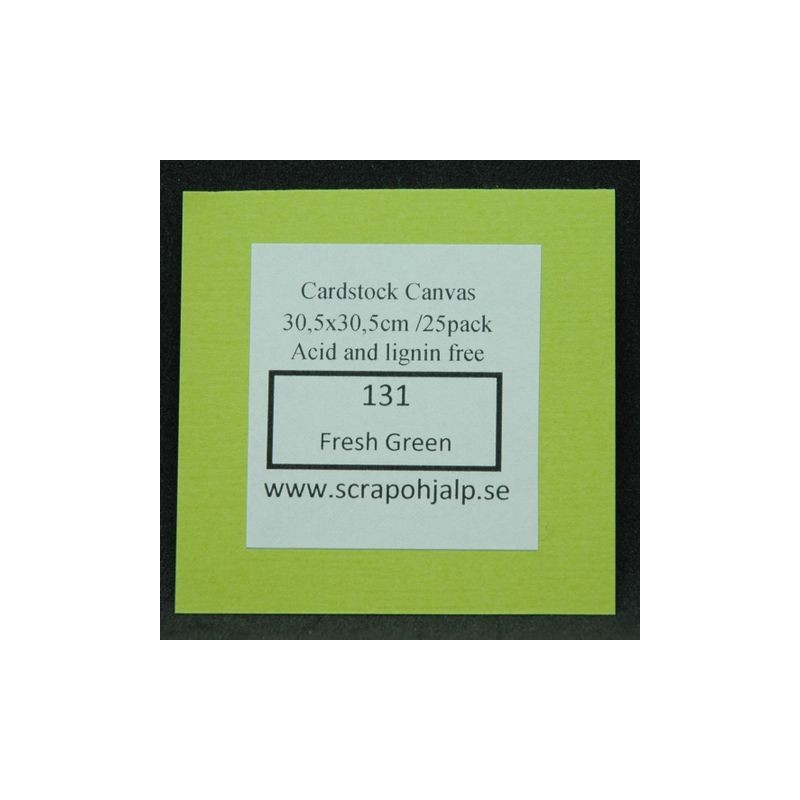 Scrap & Hjälp Cardstock Fresh Green 12"x12" 25 pack eller styckvis SoH131