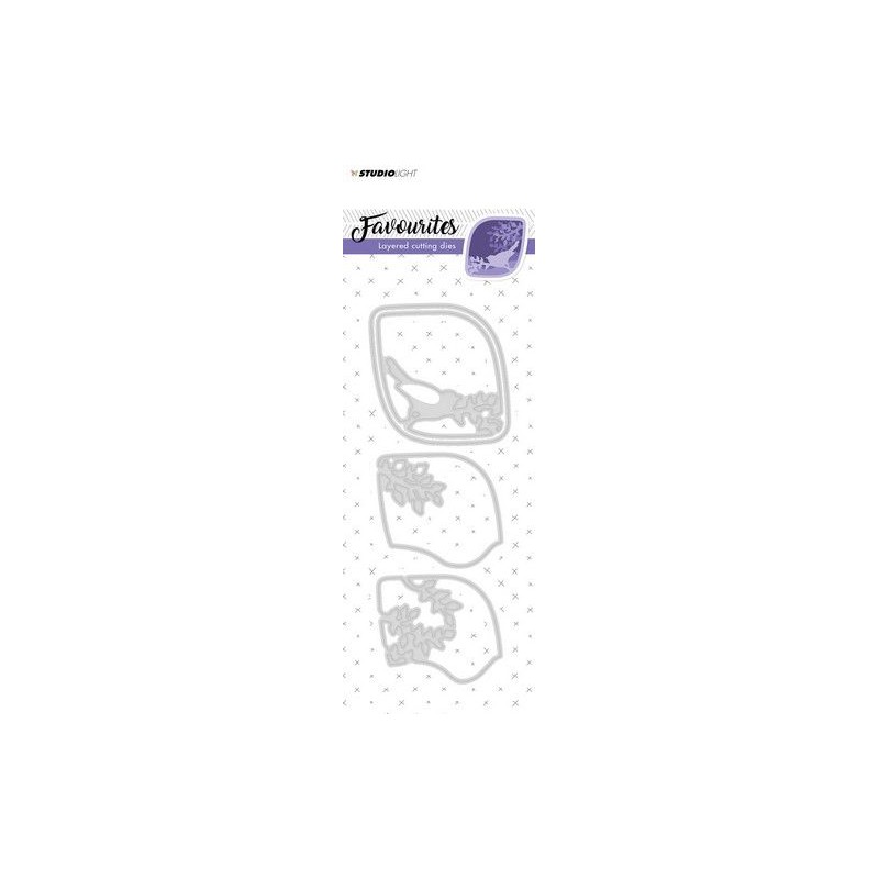 Studio Light Embossing Die Cut Stencil Layered Favourites nr 148