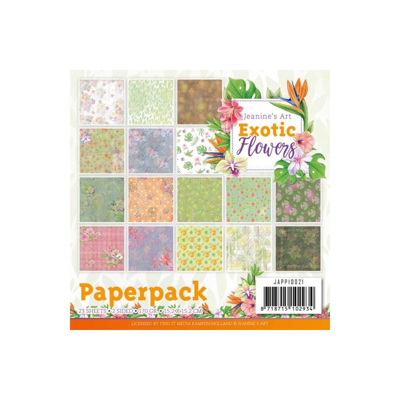 JEANINNES ART PAPERPAD 15X15CM JAPP10021