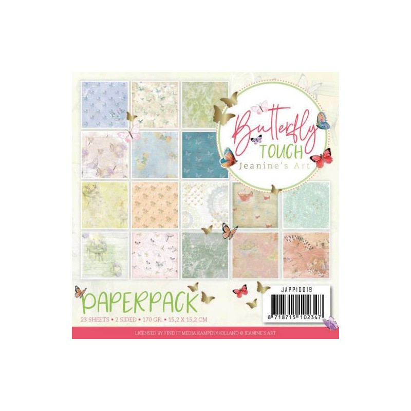 JEANINNES ART PAPERPAD 15X15CM JAPP10019