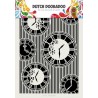 Dutch Doobadoo A4 Mask Stencil Art Clocks & Stripes